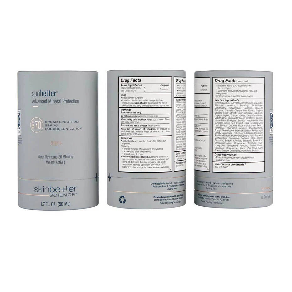 sunbetter SHEER SPF 70 Mineral Sunscreen Lotion