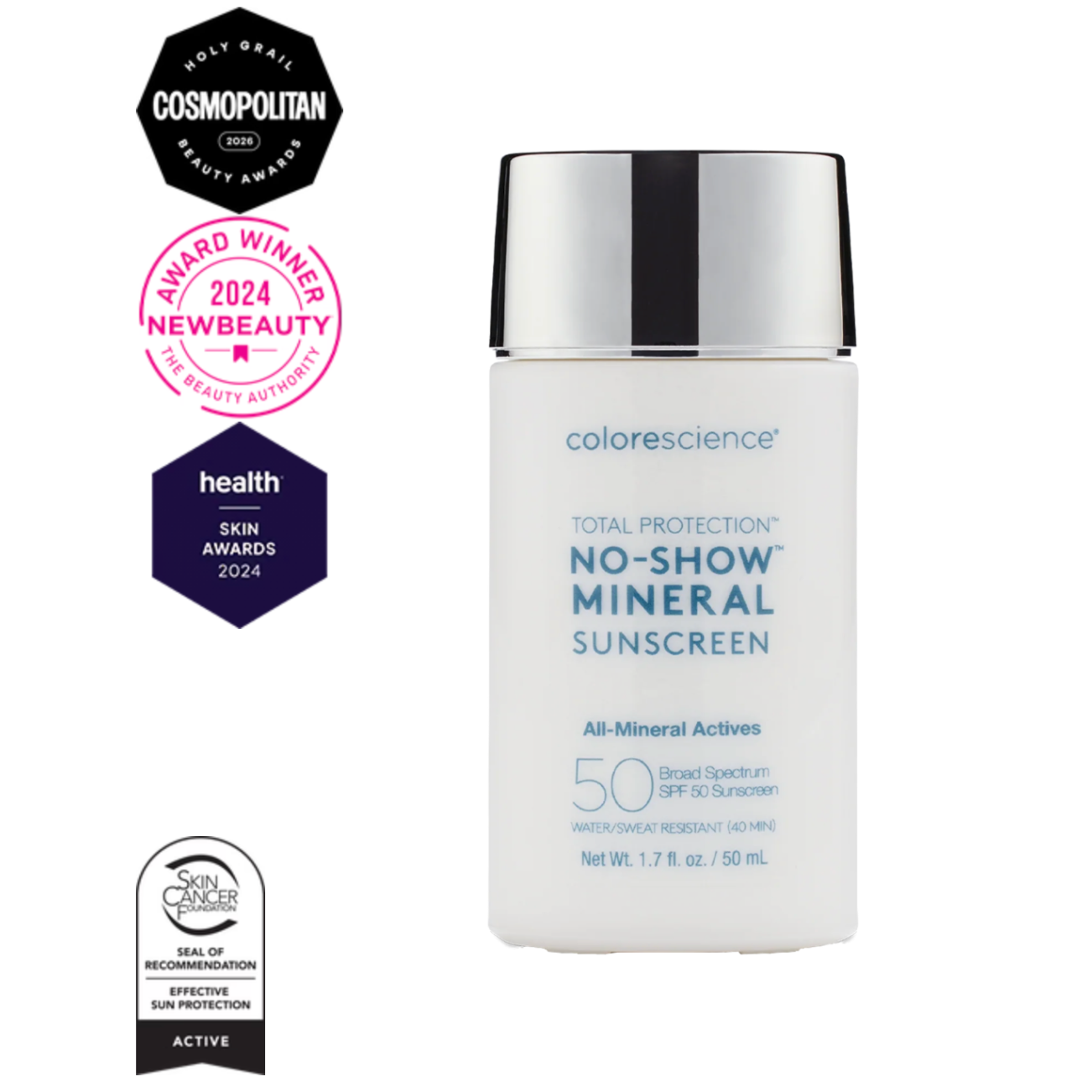 Total Protection® No-Show™ Mineral Sunscreen SPF 50