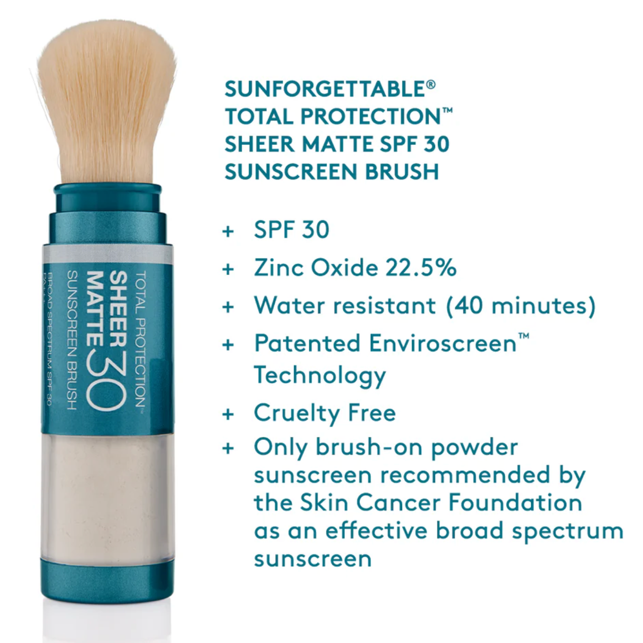 Sunforgettable® Total Protection® Sheer Matte SPF 30 Sunscreen Brush